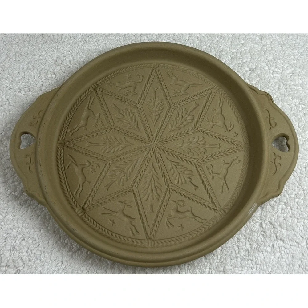 Vtg Brown Bag Cookie Art Shortbread Mold 9